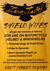 Shield Wipes - Clean bugs and grime from your face-shield, wind-shield and goggles